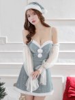 画像19: 【即日発送！】【サンタコス 4点セット】【S-Lサイズ/2カラー】オフショルロングスリーブセットアップサンタコスプレ[YMT] (19)
