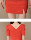 画像19: XSサイズあり【ROBE de FLEURS Glossy/ローブ・ド・フルール グロッシー】フロントジップ/ パフスリーブ/ ストレッチ/ 無地/ ワンカラー/ タイト/ ミニドレス/ キャバドレス[OF2] (19)