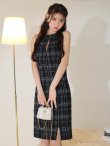 画像12: Lサイズあり【DEA.by ROBE de FLEURS/ディアバイローブドフルール】チェックツイード/ アメスリ/ バストカット/ タイト/ ミニドレス/ キャバドレス[OF2] (12)