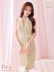 画像16: Lサイズあり【DEA.by ROBE de FLEURS/ディアバイローブドフルール】襟付き/ パイピングデザイン/ ノースリーブ/ フロントジップ/ ミディアム丈/ ワンピース/ ミディアムドレス/ キャバドレス[OF2] (16)