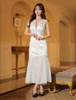 画像5: Lサイズあり【ROBE de FLEURS Glossy/ローブ・ド・フルール グロッシー】ノースリーブ/ バストカット/ シアー/ ロング/ キャバドレスlong[OF2] (5)