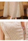 画像14: Lサイズあり【ROBE de FLEURS Glossy/ローブ・ド・フルール グロッシー】ノースリーブ/ バストカット/ シアー/ ロング/ キャバドレスlong[OF2] (14)