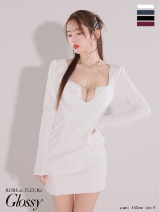 ミニドレス：ホワイト(白)｜キャバドレス・ミニドレス通販はsugar