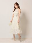 画像22: Lサイズあり【DEA.by ROBE de FLEURS/ディアバイローブドフルール】ホルターネック/ バックリボン/ レース/ フレア/ ワンピース/ ミモレ丈/ ミディアムドレス/ キャバドレス long[OF2] (22)