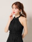 画像4: Lサイズあり【DEA.by ROBE de FLEURS/ディアバイローブドフルール】ホルターネック/ バックリボン/ レース/ フレア/ ワンピース/ ミモレ丈/ ミディアムドレス/ キャバドレス long[OF2] (4)