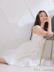 画像3: Lサイズあり【DEA. by ROBE de FLEURS/ディアバイローブドフルール】トレンチ/ ツイード/ ノースリーブ/ 膝丈/ Aライン/ フレア/ ワンピース/ ミディアムドレス/ キャバドレス[OF2] (3)