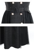 画像14: Lサイズあり【DEA. by ROBE de FLEURS/ディアバイローブドフルール】トレンチ/ ツイード/ ノースリーブ/ 膝丈/ Aライン/ フレア/ ワンピース/ ミディアムドレス/ キャバドレス[OF2] (14)