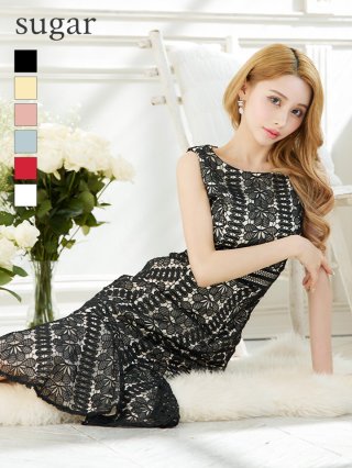 【2サイズ】ERUKEI（エルケイ）レース ナイト ミディアム丈 ドレス キャバ エルケイ（ERUKEI）直営】のドレス通販ショップ｜銀座クチュール