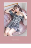 画像20: XSサイズあり【ROBE de FLEURS/ローブドフルール】フリルオフショルダー/ ツイード/ セットアップ/ Aライン/ ミニドレス/ キャバドレス[OF2] (20)