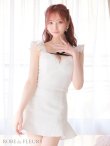 画像3: XS-Lサイズあり【ROBE de FLEURS/ローブドフルール】サマーツイード/ マーメイド/ パールチュール/ セットアップ/ フリルショルダー/ ミニドレス/ キャバドレス[OF2] (3)