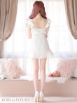 画像6: XS-Lサイズあり【ROBE de FLEURS/ローブドフルール】サマーツイード/ マーメイド/ パールチュール/ セットアップ/ フリルショルダー/ ミニドレス/ キャバドレス[OF2] (6)