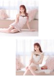 画像4: XS-Lサイズあり【ROBE de FLEURS/ローブドフルール】サマーツイード/ マーメイド/ パールチュール/ セットアップ/ フリルショルダー/ ミニドレス/ キャバドレス[OF2] (4)