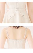 画像14: XSサイズあり【ROBE de FLEURS/ローブドフルール】サイドシアー/ フロントジップ/ ビジュー/ フレア/ ミニドレス/ キャバドレス[OF2] (14)