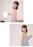 画像3: XSサイズあり【ROBE de FLEURS/ローブドフルール】サイドシアー/ フロントジップ/ ビジュー/ フレア/ ミニドレス/ キャバドレス[OF2] (3)