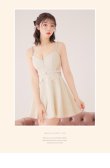 画像11: XSサイズあり【ROBE de FLEURS/ローブドフルール】サイドシアー/ フロントジップ/ ビジュー/ フレア/ ミニドレス/ キャバドレス[OF2] (11)