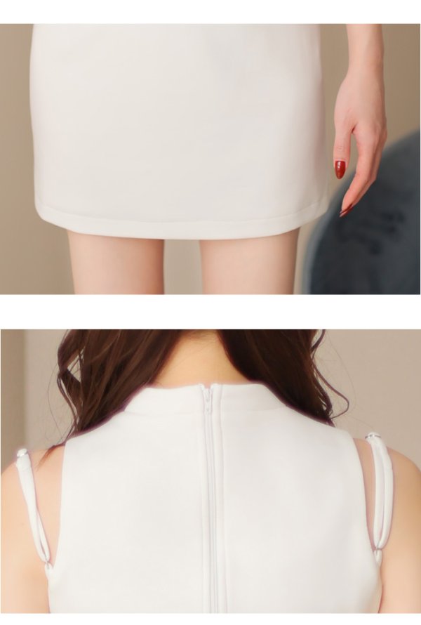 ホワイト モデル:みゆ 身長:160cm 着用サイズ:Sサイズ