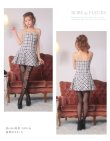画像12: XSサイズあり【ROBE de FLEURS/ローブドフルール】ツイード/ チェック/ キャミソール/ ワンピース/ フレア/ ミニドレス/ キャバドレス[OF2] (12)