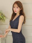 画像18: Lサイズあり【DEA.by ROBE de FLEURS/ディアバイローブドフルール】マーメイド/ ラメツイード/ ワンカラー/ ウエストベルト/ ワンピース/ ロングドレス/ キャバドレス long[OF2] (18)