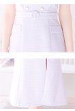 画像28: Lサイズあり【DEA. by ROBE de FLEURS/ディアバイローブドフルール】肩フリル/ ダブルボタン/ スリット/ ミモレ丈/ ミディアムドレス/ キャバドレス[OF2] (28)
