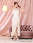 画像3: 【ROBE de FLEURS/ローブドフルール】 デコルテシアー/ フレア/ スリット/ ヴィーナス/ ロングドレス/ キャバドレス[OF2] (3)