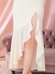 画像6: 【ROBE de FLEURS/ローブドフルール】 デコルテシアー/ フレア/ スリット/ ヴィーナス/ ロングドレス/ キャバドレス[OF2] (6)