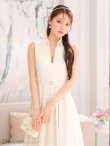 画像8: Lサイズあり【DEA. by ROBE de FLEURS/ディアバイローブドフルール】襟付き/ ノースリーブ/ ボリュームフレア/ ミディアムドレス/ キャバドレス[OF2] (8)
