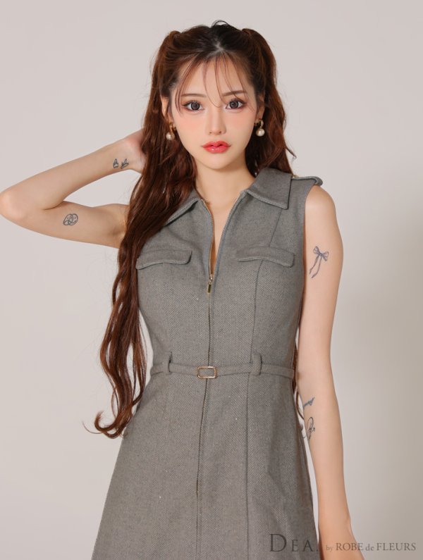 チャコールグレー モデル:みみ 身長:162cm 着用サイズ:Sサイズ