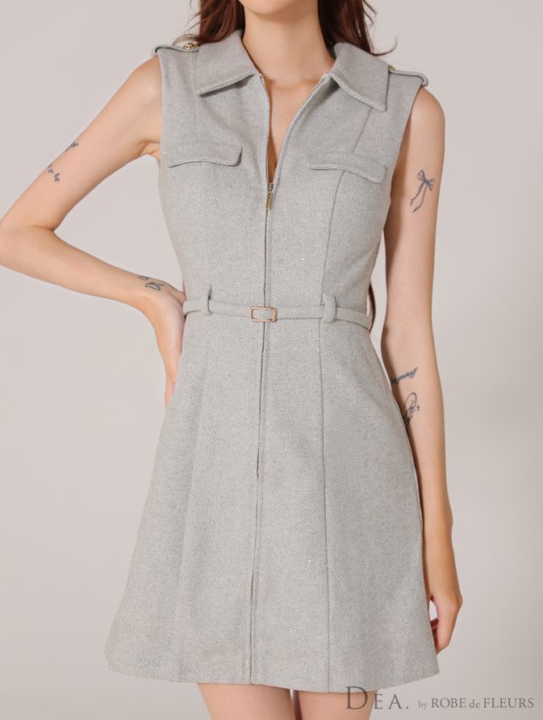 グレー モデル:みみ 身長:162cm 着用サイズ:Sサイズ