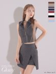 グレー モデル：如月れい　身長：156cm　着用サイズ：Sサイズ
