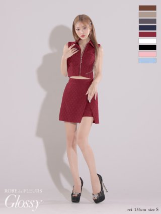 ROBE de FLEURS Glossy】ジップドレス - sugar