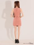 画像29: XSサイズあり【ROBE de FLEURS Glossy/ローブ・ド・フルール グロッシー】ノースリーブ/ バストジップ/ ラップ/ ベルト/ セットアップ/ ミニドレス/ キャバドレス[OF2] (29)
