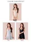 画像13: XSサイズあり【ROBE de FLEURS/ローブドフルール】肩リボン/ キャミ/ ツーピース/ フレア/ セットアップ/ ミニドレス/ キャバドレス[OF08] (13)
