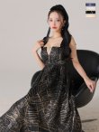 画像11: Lサイズあり【DEA.by ROBE de FLEURS/ディアバイローブドフルール】ジャガード/ フレア/ サテンリボン/ ミモレ丈/ ミディアムドレス/ キャバドレス[OF2] (11)