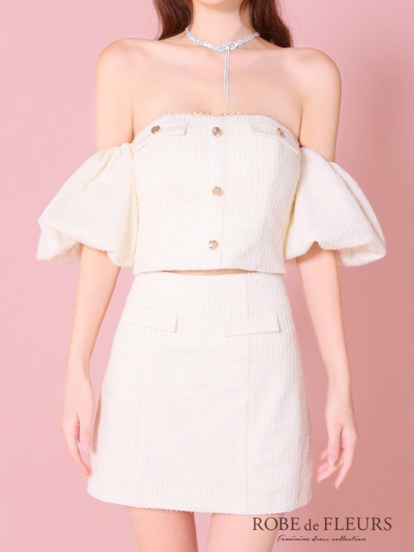 アイボリー モデル:まりん 身長:164cm 着用サイズ:Sサイズ