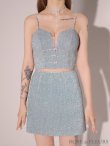 画像18: XSサイズあり【ROBE de FLEURS/ローブドフルール】スパークルラメニット/ ミニリボン/ タイト/ ミニドレス/ キャバドレス[OF2] (18)