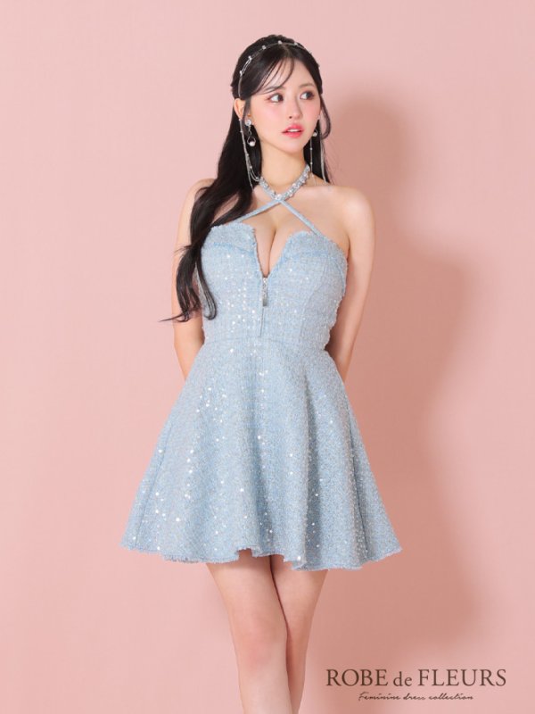 ブルー モデル：カルア　身長：156cm　着用サイズ：Sサイズ