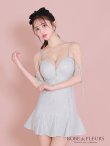 画像11: XSサイズあり【ROBE de FLEURS/ローブドフルール】リボン/ ラメニット/ バストジッパー/ フレア/ ドリーミー/ ミニドレス/ キャバドレス[OF2] (11)