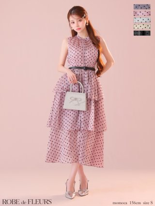 ROBE de FLEURS ピンク M　定価¥27280 1度使用 XSサイズあり【ROBE de FLEURS/ローブドフルール】スパンコール