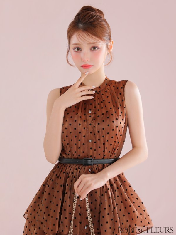 ブラウン モデル:ももか 身長:156cm 着用サイズ:Sサイズ