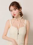 画像7: Lサイズあり【DEA.by ROBE de FLEURS/ディアバイローブドフルール】ホルターリボン取り外し可能/ バストジップ/ 刺繍レース/ フレア/ ワンピース/ ミモレ丈/ ミディアムドレス/ キャバドレス long[OF2] (7)