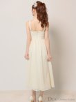 画像15: Lサイズあり【DEA.by ROBE de FLEURS/ディアバイローブドフルール】ホルターリボン取り外し可能/ バストジップ/ 刺繍レース/ フレア/ ワンピース/ ミモレ丈/ ミディアムドレス/ キャバドレス long[OF2] (15)