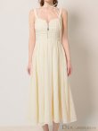 画像16: Lサイズあり【DEA.by ROBE de FLEURS/ディアバイローブドフルール】ホルターリボン取り外し可能/ バストジップ/ 刺繍レース/ フレア/ ワンピース/ ミモレ丈/ ミディアムドレス/ キャバドレス long[OF2] (16)