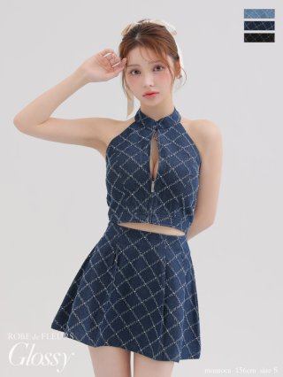 デニム4049 4050アニエルローブドフルールキャバドレスSugarJWELS