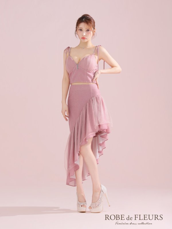 ピンク モデル:ももか 身長:156cm 着用サイズ:Sサイズ