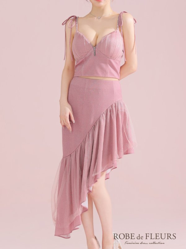 ピンク モデル:ももか 身長:156cm 着用サイズ:Sサイズ