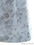 画像9: XSサイズあり【ROBE de FLEURS/ローブドフルール】スパンコール付き刺繍レース/ パフスリーブ/ 台形スカート/ ビジュー/ パール/ ミニドレス/ キャバドレス[OF2] (9)
