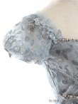 画像10: XSサイズあり【ROBE de FLEURS/ローブドフルール】スパンコール付き刺繍レース/ パフスリーブ/ 台形スカート/ ビジュー/ パール/ ミニドレス/ キャバドレス[OF2] (10)