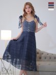 画像25: Lサイズあり【DEA. by ROBE de FLEURS/ディアバイローブドフルール】ラメツイード/ チェックオーガンジー/ キャミソール/ Aライン/ フレア/ ミモレ丈/ ミディアム丈/ ワンピース/ ミディアムドレス/ キャバドレス[OF2] (25)