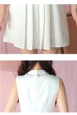 画像17: XSサイズあり【ROBE de FLEURS/ローブドフルール】スプリングツイード/ ビジュー/ ノースリーブ/ フレア/ ミニドレス/ キャバドレス[OF2]【一部予約商品/7月下旬発送予定】 (17)