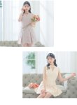 画像10: Lサイズあり【DEA.by ROBE de FLEURS/ディアバイローブドフルール】ボタニカルレース/ ネックベルト/ プリーツ/ ノースリーブ/ フレア/ ミニドレス/ キャバドレス[OF2] (10)